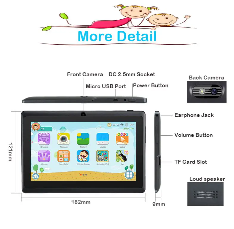 Kids Kinder Tablet XGody T702 Android 9.0 17