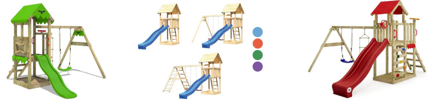 Klettergerüst Spielturm Kinder Spielplatz outdoor Sandkasten