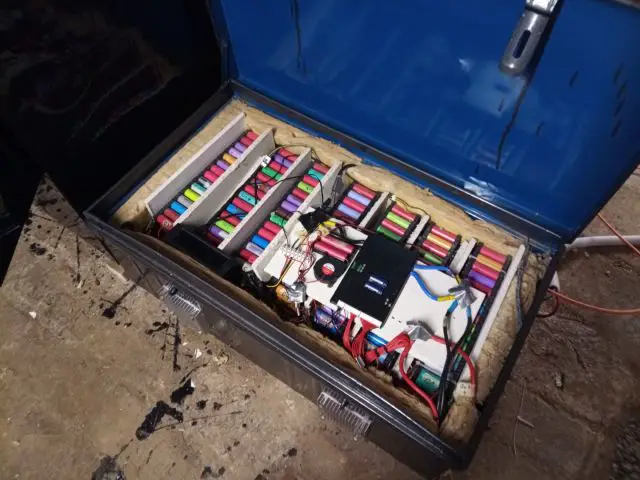 Bild von feuerfeste kiste 18650 solarspeicher batterie brandschutz