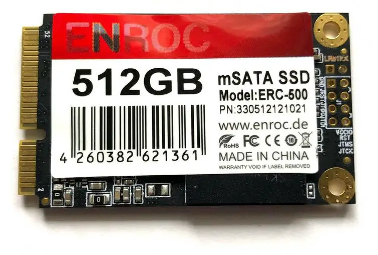 Lenovo T410s Umbau MSATA SSD Enroc ERC 500