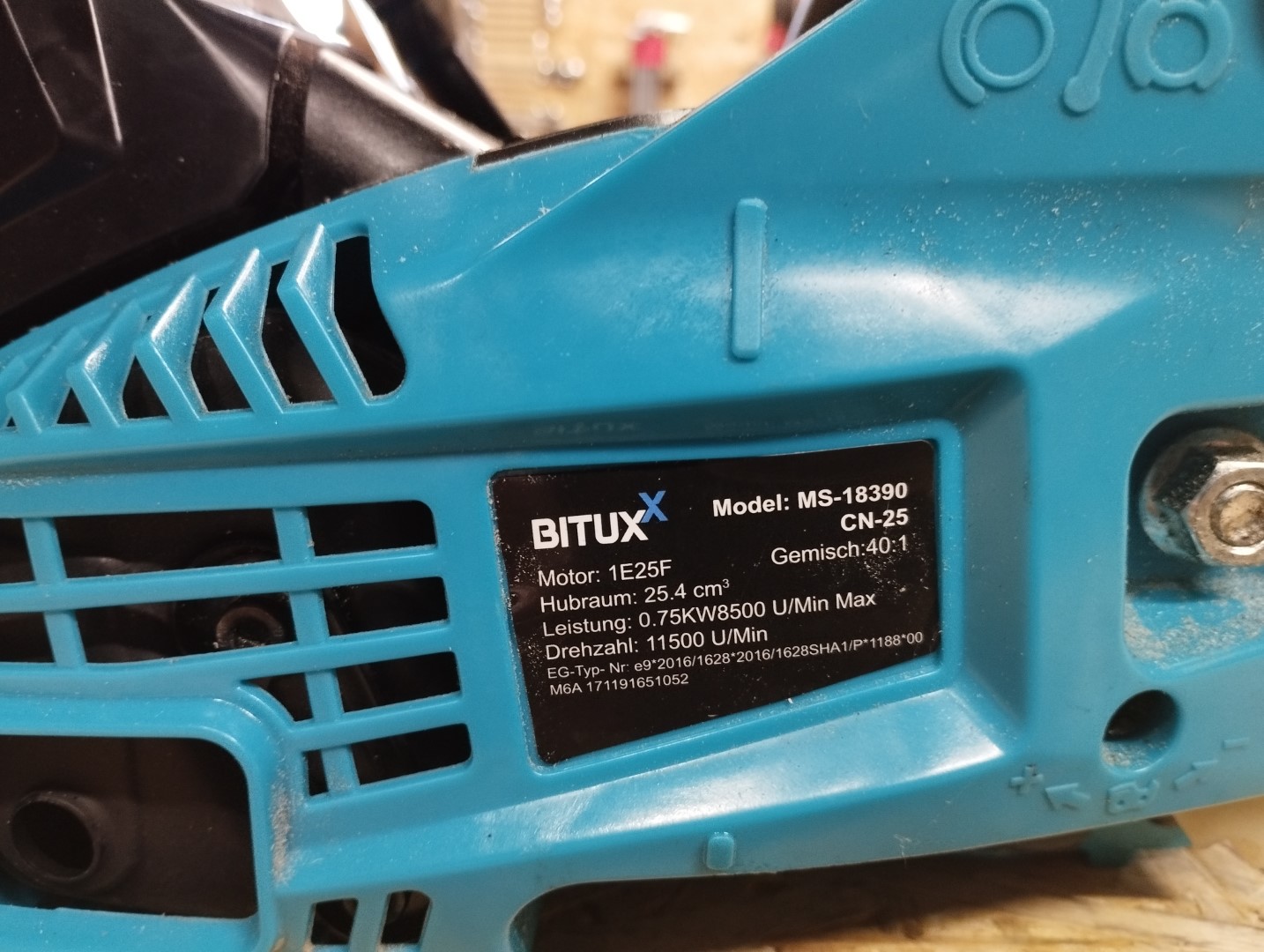 Bituxx Top Handle Motorsaege Kettensaege MS 18390 CS25