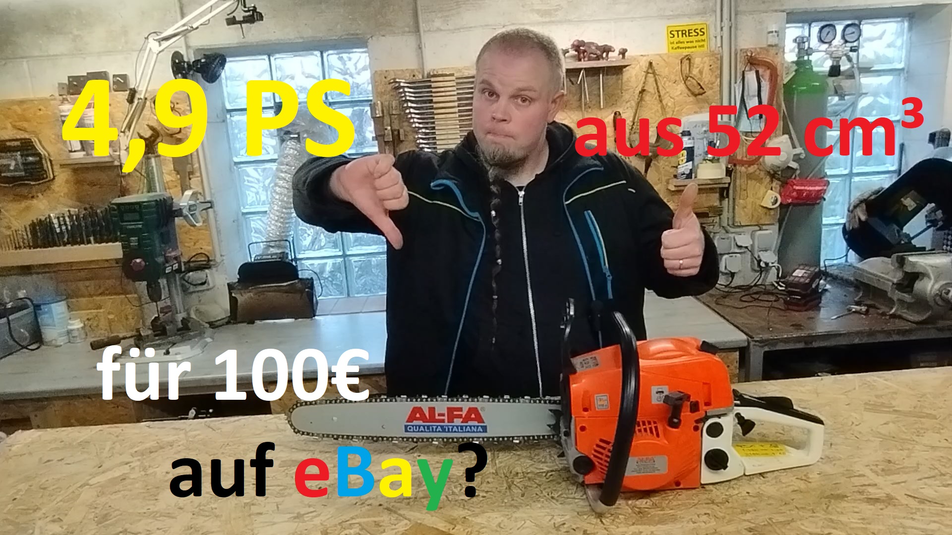 Al Fa ALGC49 Motorsaege Kettensaege Titelbild