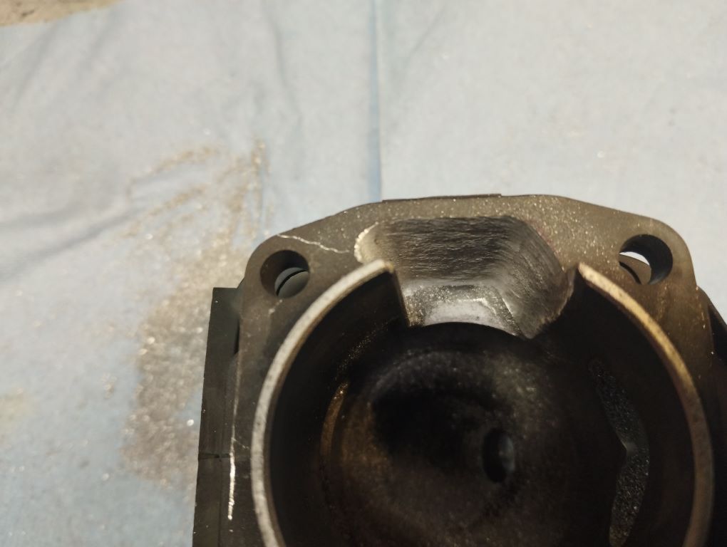 chinesische Kettensaege 52cc 5200 tuning porting Zylinder free porten