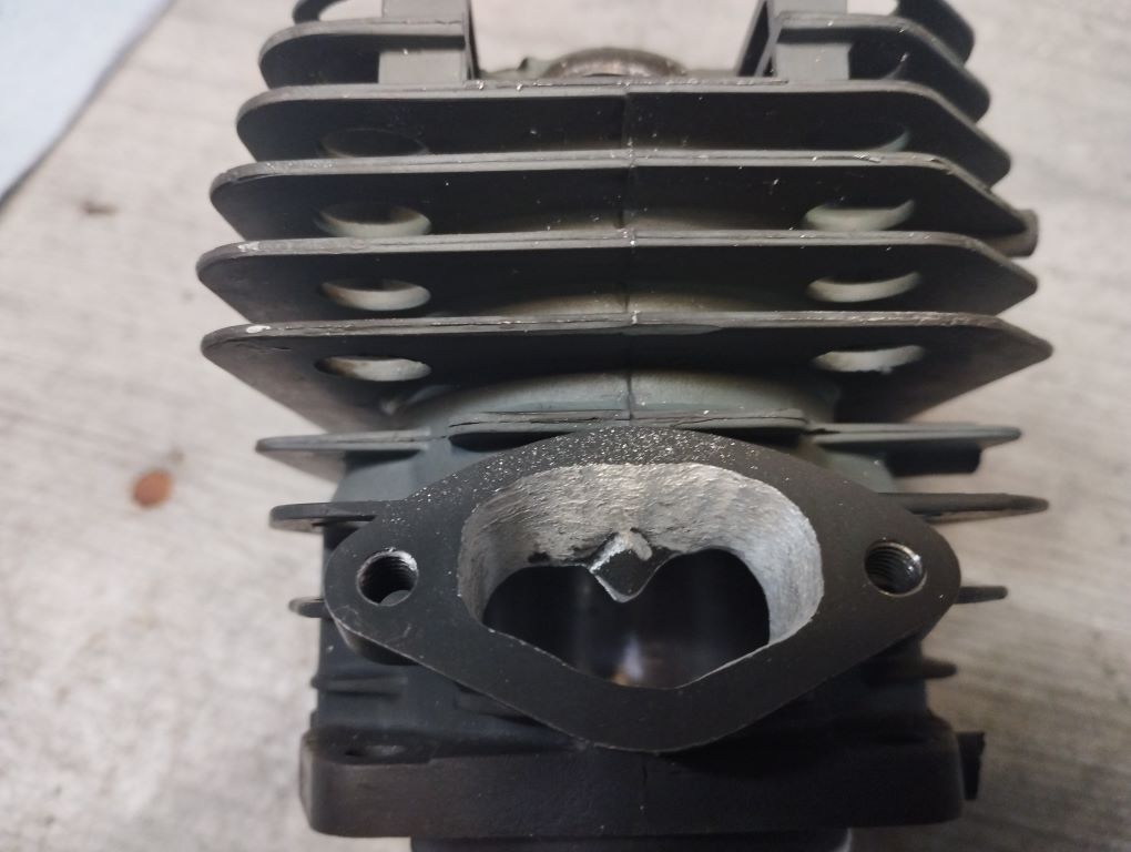 chinesische Kettensaege 52cc 5200 tuning porting Zylinder free porten