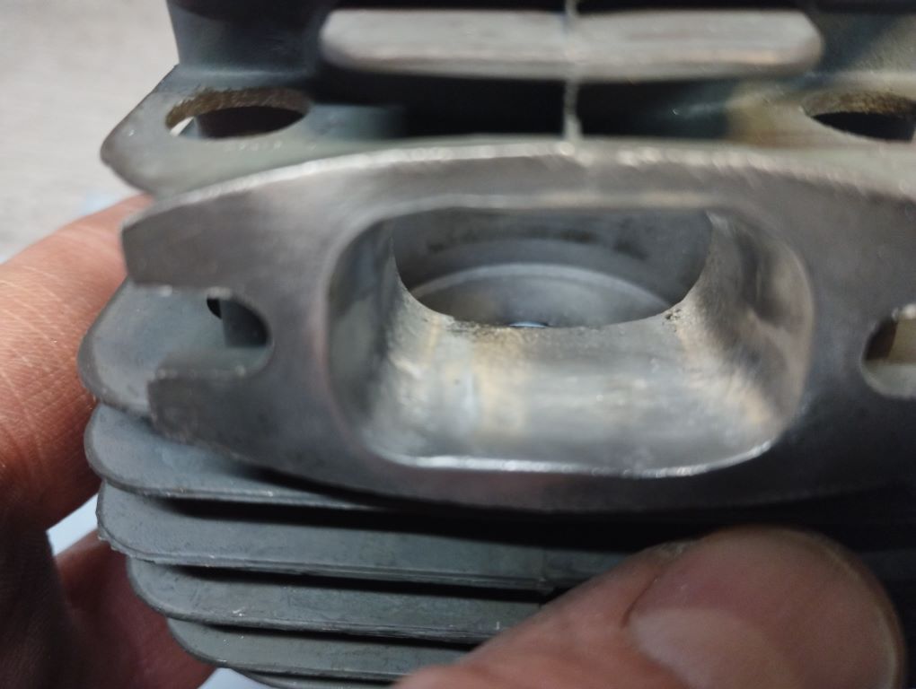 chinesische Kettensaege 52cc 5200 tuning porting Zylinder free porten