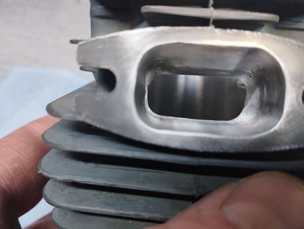 chinesische Kettensaege 52cc 5200 tuning porting Zylinder free porten
