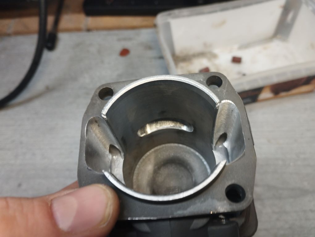 chinesische Kettensaege 52cc 5200 tuning porting Zylinder free porten