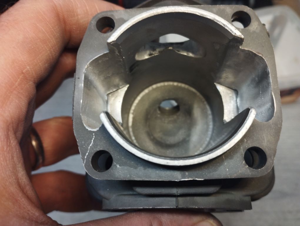 chinesische Kettensaege 52cc 5200 tuning porting Zylinder free porten