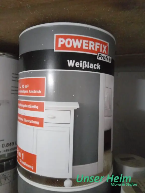 Farbe Powerfix Baufix Weisslack