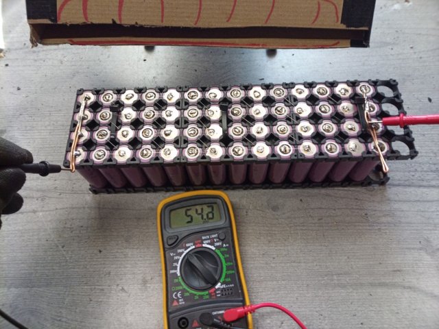 Bild von 48V Akkupack 14s4p DIY 18650 LiIon Akku eBike Pack Solar Photovoltaik eScooter Batterie