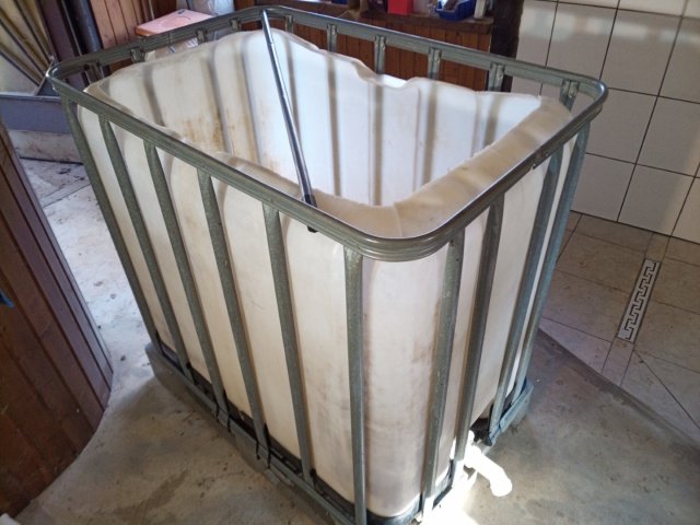 Sauna Tauchbecken Whirlpool IBC Tank Regenwasser Fass