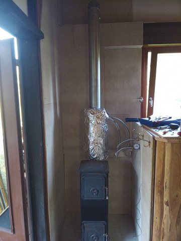 Kaminofen Holz Wärmetauscher Abgaswärmetauscher Rauchrohrkühler