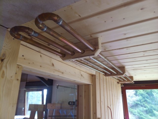 Sauna Gartenhaus Selbstbau DIY selber machen einbau Gartenhütte Schuppen Holzsauna Fasssauna