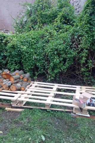 Bild von Holzunterstand
