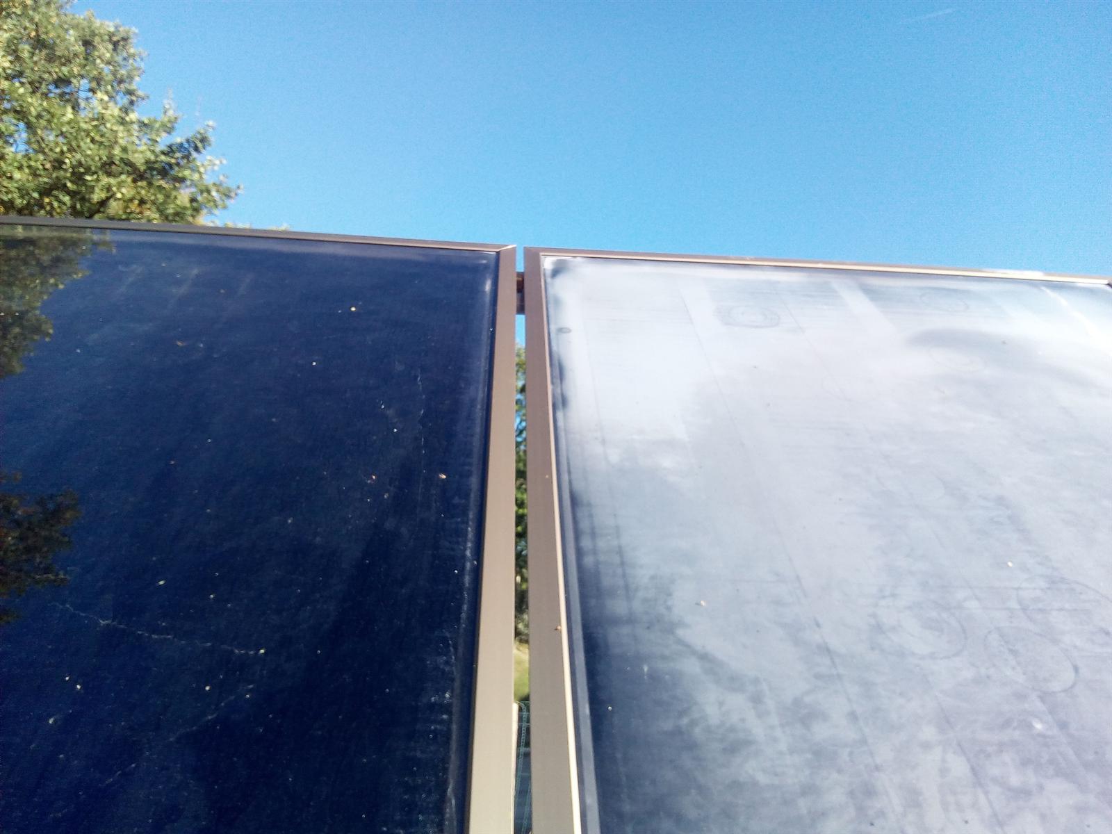 Austria Email Solarthermie Kollektor SUnlight 2500 ab Werk nass schmutzig 07