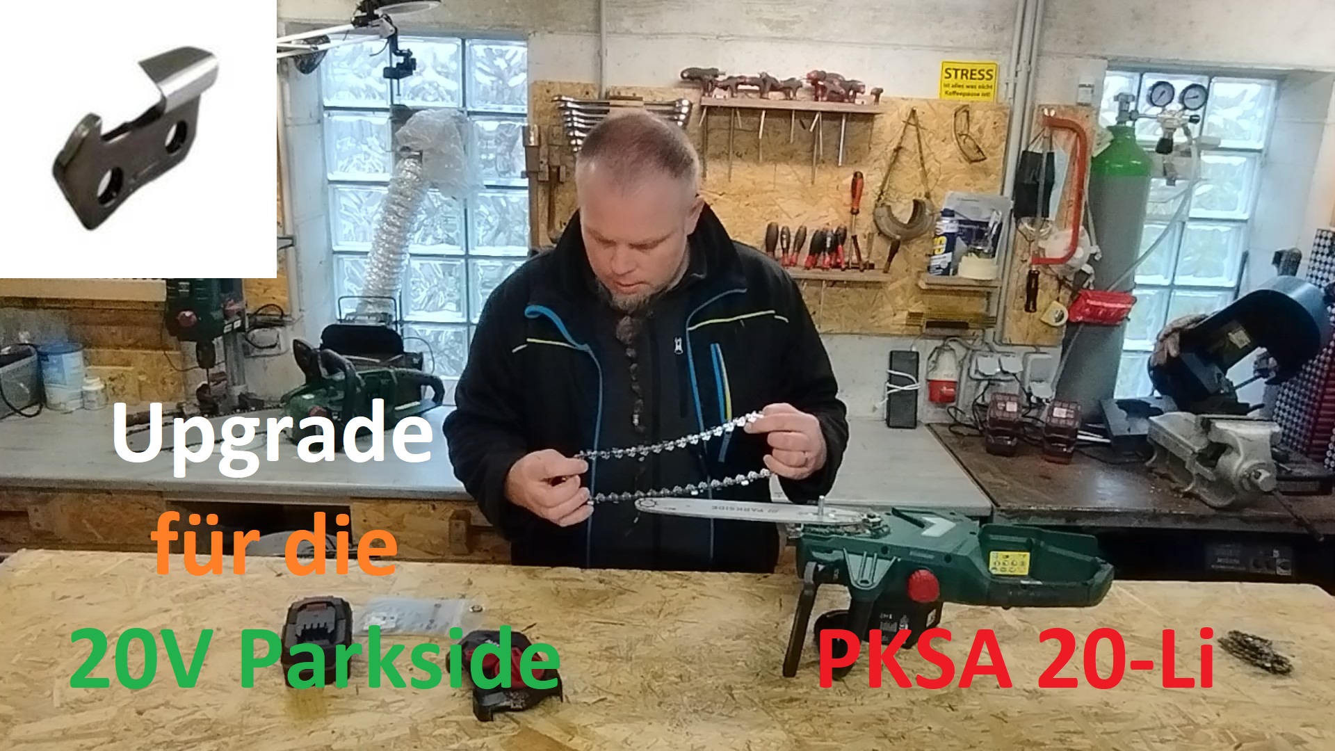 MS Parkside 20V Vollmeissel Upgrade AKSP 20Li