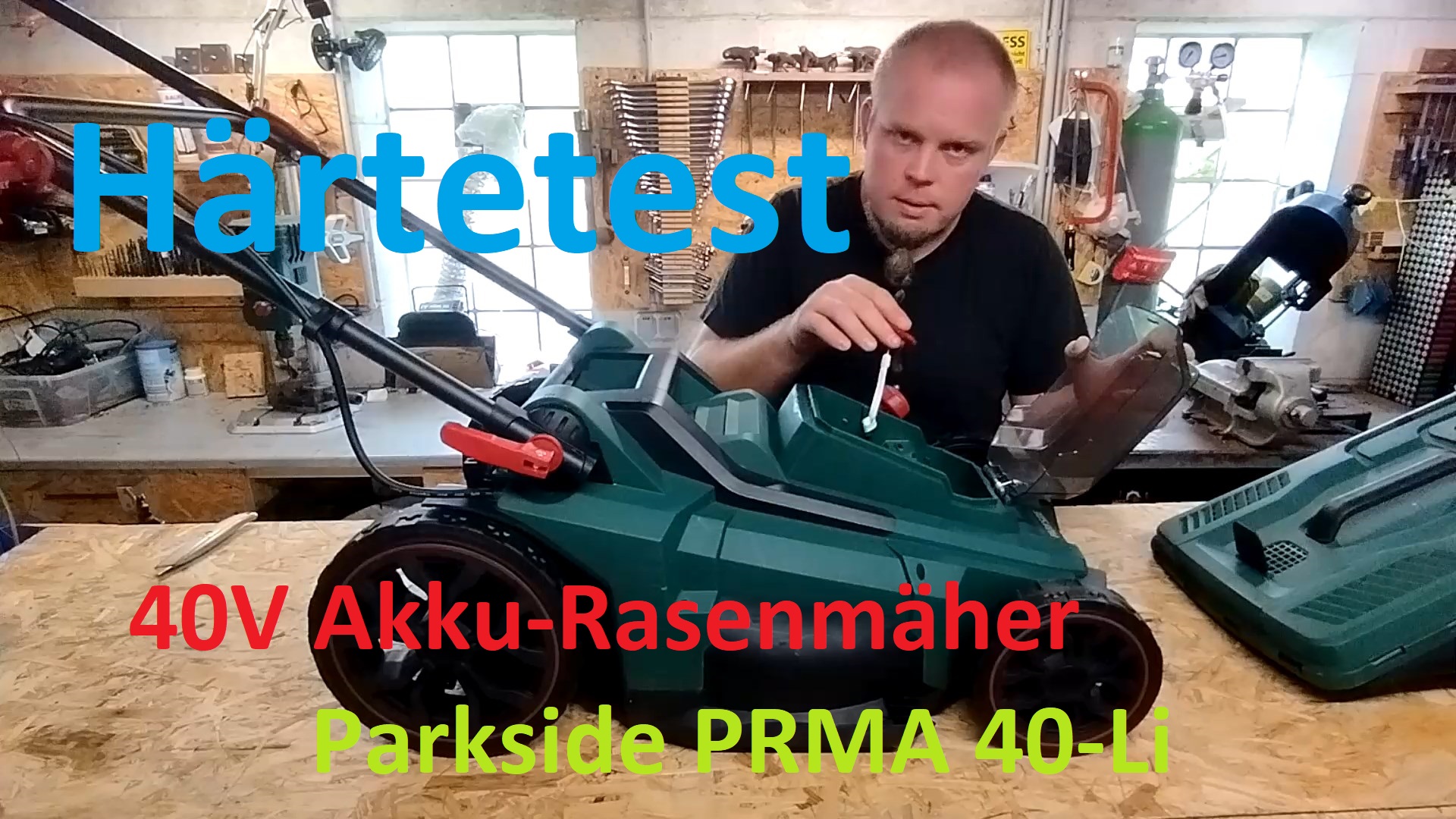 Parkside 40V Akku Rasenmaeher PRMA 40 Li von Lidl 2
