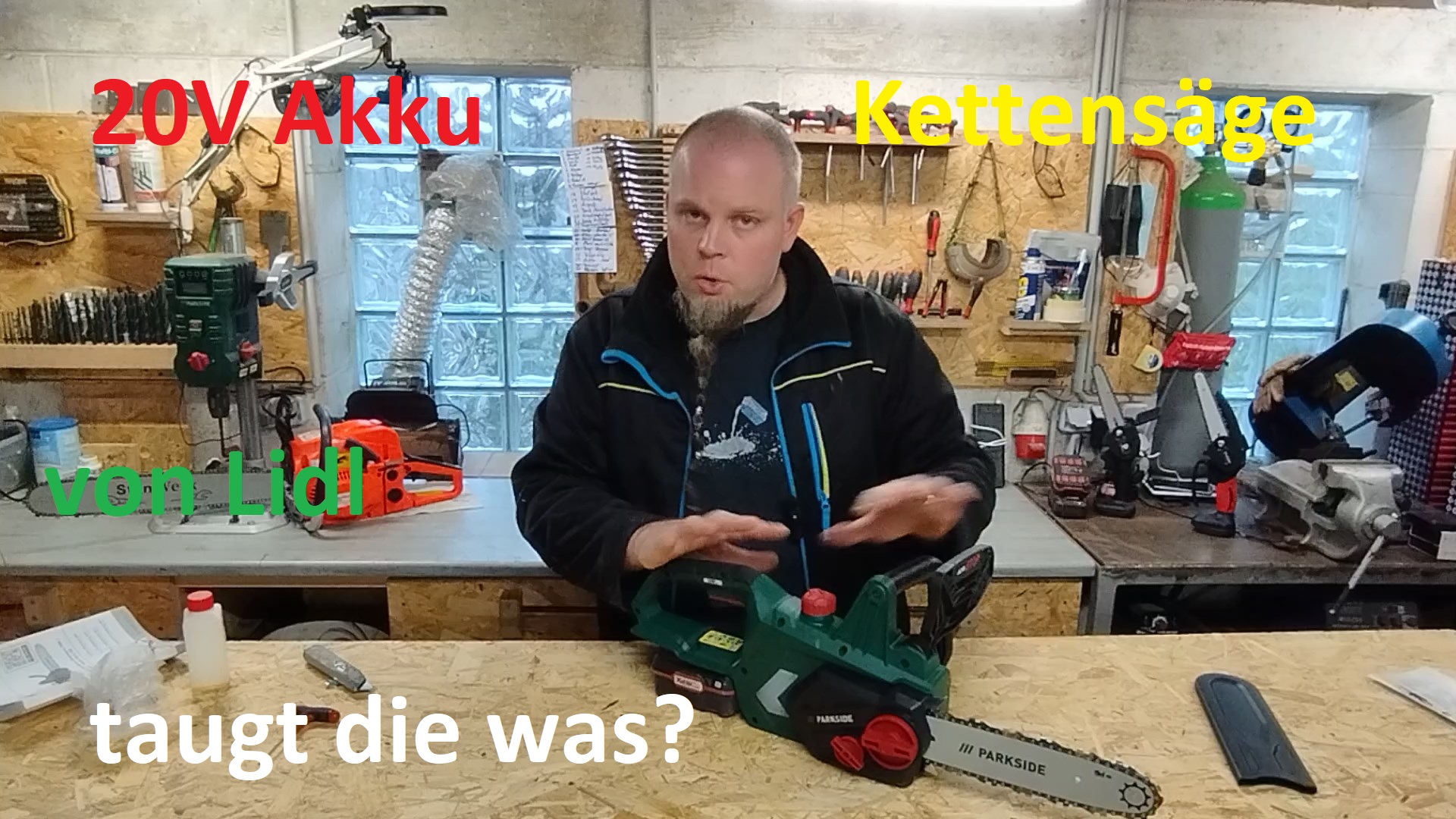 Parkside Akku Kettensaege PKSA 20 Li