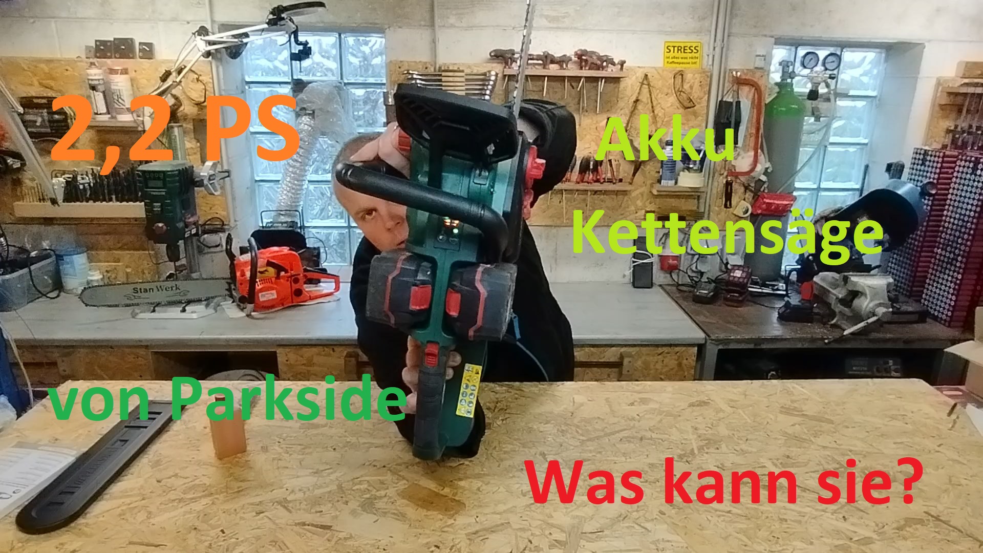 Parkside Akku Kettensaege PKSA 40 Li